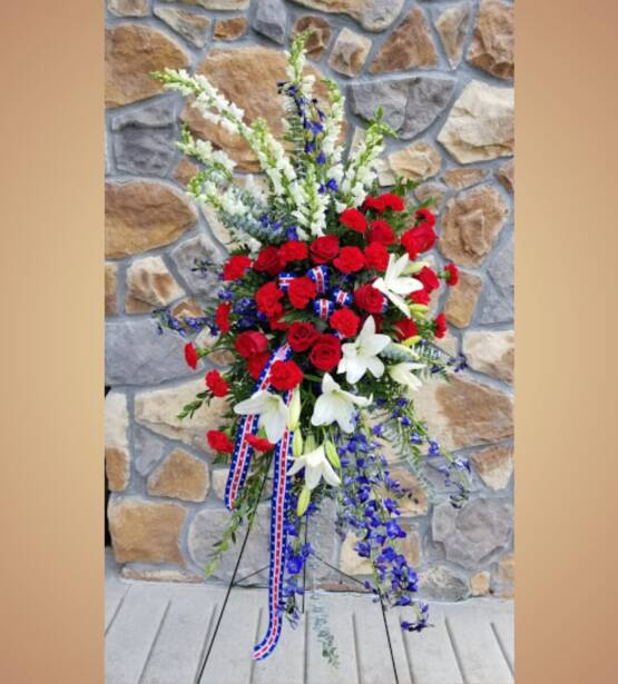 Star Spangled Beauty Standing Easel