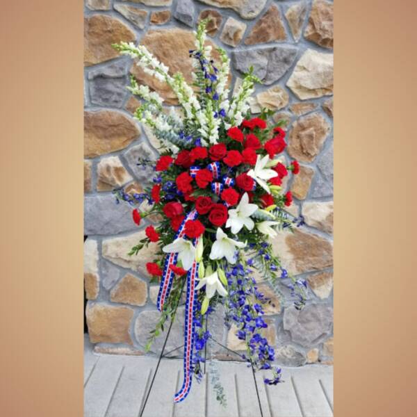Star Spangled Beauty Standing Easel