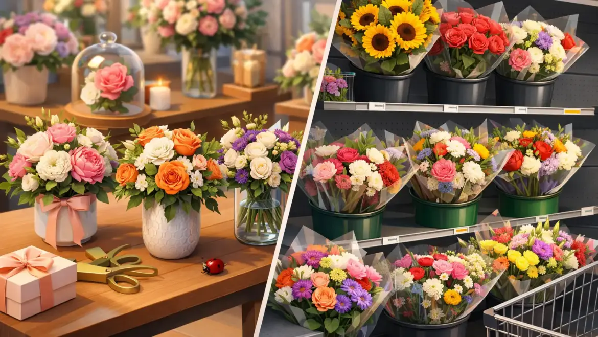 Boutique Florist vs Grocery Flowers Compared