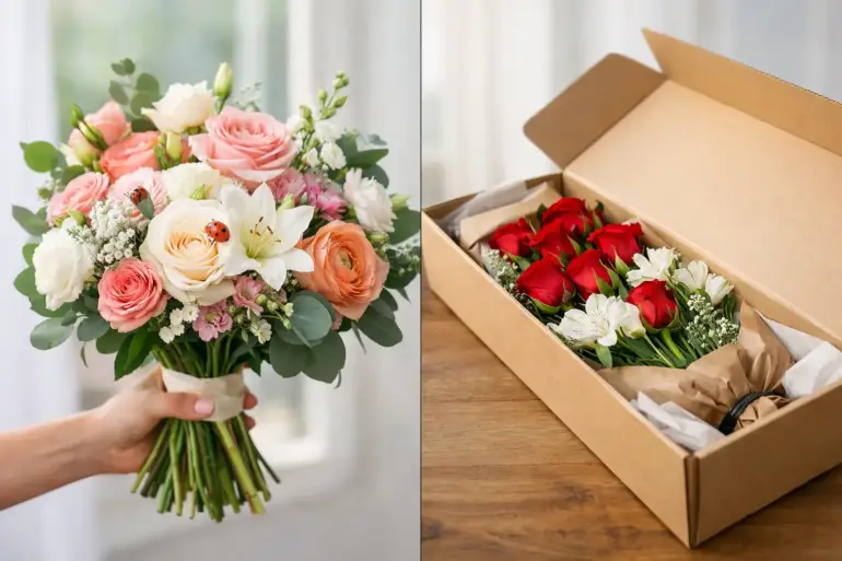 Custom Bouquets vs Boxed Flowers